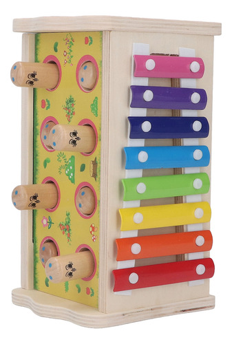 Juguete De Madera Para Golpear Bebés, 2 En 1, Divertido Y Ed