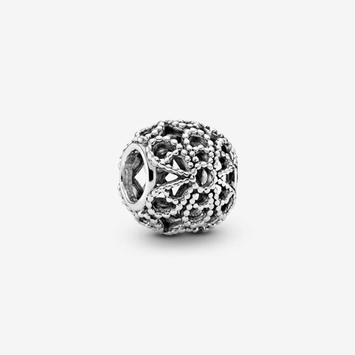 Dije Pandora Original - Beaded Openwork Flower Charm - Nuevo