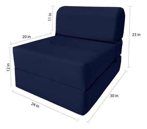 Silla Plegable De Espuma Sofá De Estudio Colchón 15 X 61 X 1