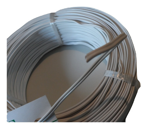 Cable Blanco Paralelo Común 2 X 0,35 Mm - Precio Por 100 Mts