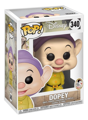 Boneco Funko Pop! Disney Branca De Neve - Dunga Com Chase