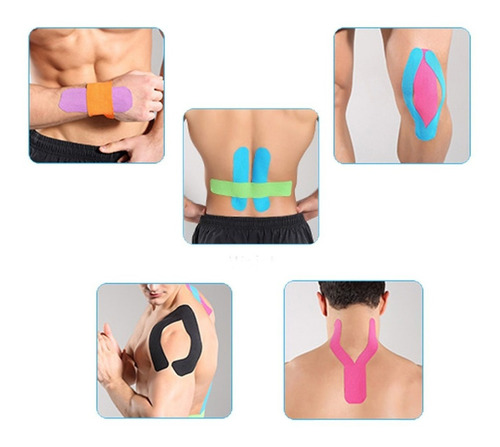 Imagen 8 de 8 de Cinta Kinesiologica Vendaje Neuromuscular Tape Kinesiotape