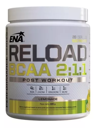 Reload Bcaa 2:1:1 220 Gr Ena Sport Aminoácido Recuperador Muscular