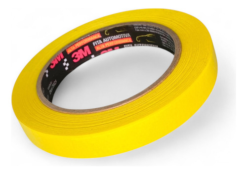 Fita Crepe 3m Alta Performance 16mm X 40m Amarela - 20 Unid.