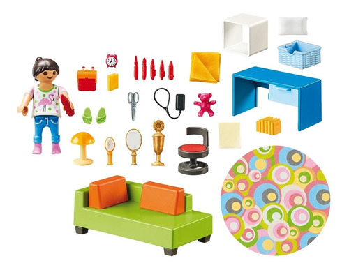 Playmobil 70209 Dollhouse El Dormitorio Del Niño Orig Intek