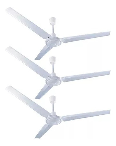 Ventilador Techo Benelux 5 Velocidades Blanco Tipo Vec 3 Pza