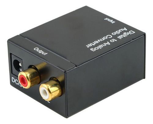 Convertidor Audio Óptico O Coaxial A Analógico Rca + Cables