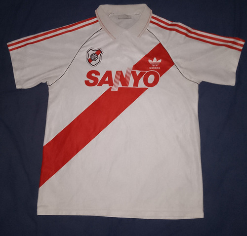 Camiseta River Sanyo 1993 Vivos Negros De Epoca (Usado)