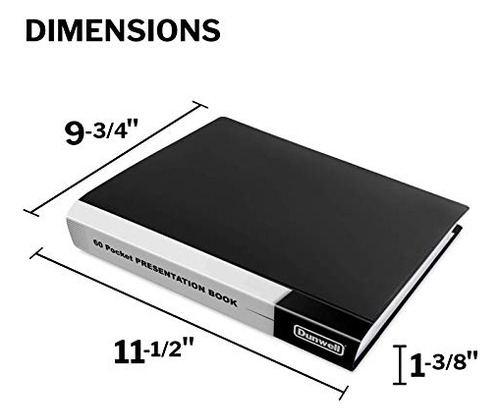 Carpeta Fundas De Plástico, 60 Bolsillos, Libro De Pre...