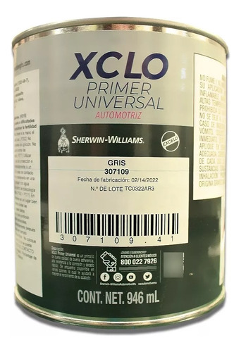 Primer Universal Negro Xclo Sherwin Williams 1 Lt