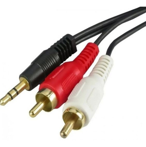 Cabo Audio Auxiliar P2 X 2rca Notebook Mesa Som Auxiliar