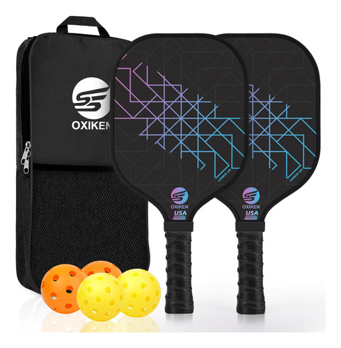 Pickleball Paddles Set Of 2, Usapa Approved Carbon Fiber