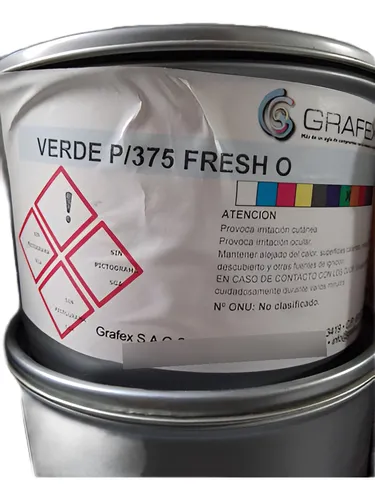 Tinta Offset Verde Pantone 375 Fresh 1 Kg. Grafex
