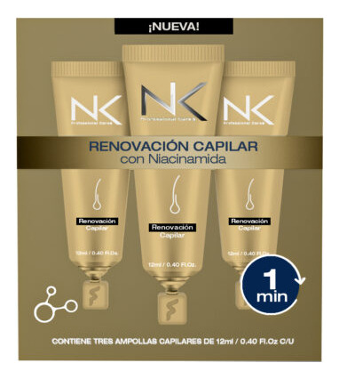 Nk Tripack Ampollas Renovación Capilar Con Niacinamida 12ml
