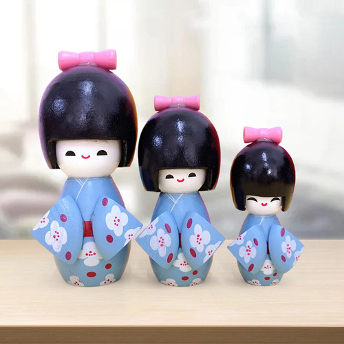 3 Adornos Creativos De Decoración De Muñecas Azul