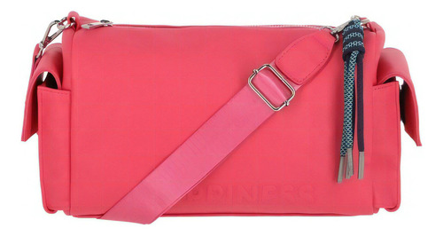 Bolso Fiusha 848-18 Acabado de los herrajes Níquel Color Fucsia Correa de hombro Fucsia Diseño de la tela Lisa