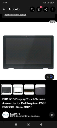 Lcd Touchscreen Dell Inspiron P58f