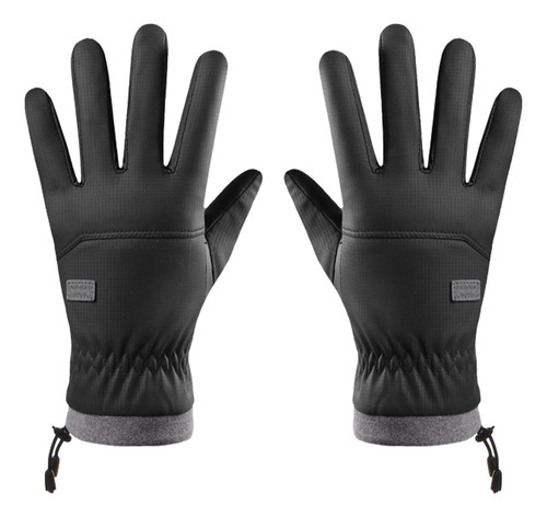 Guantes De Invierno Para Hombre, Guantes De Esquí Negro