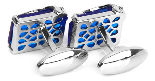Moda Azul Rhinestone Decoraciones Gemelos Gemelos Hombres