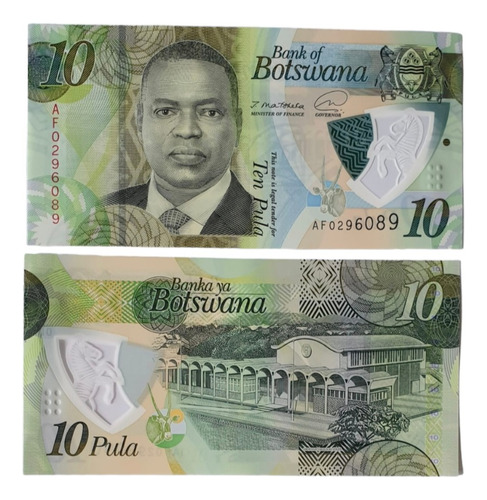 Billetes Mundiales : Botswana  10 Pula Año 2020 (21)