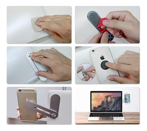 4 Soporte Celular Aluminio Magnético Laptop Notebook Tablet