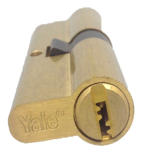 Cilindro Yale Con Llave De Punto Bronce 66mm 31 X 35