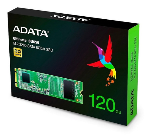 Imagen 3 de 6 de Disco sólido SSD interno Adata Ultimate SU650 ASU650NS38-120GT-C 120GB