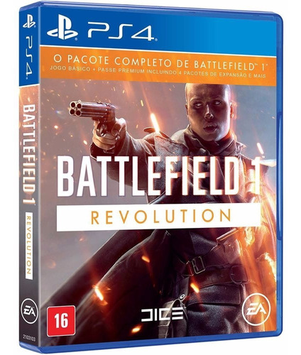 Battlefield 1 Revolution - Ps4 - Novo - Mídia Física