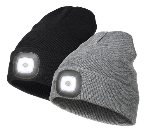 Gorro Unisex Con Luz Led, Gorro Iluminado Con Luz Nocturna Y