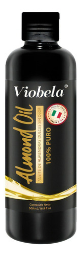  Viobela Almond Oil Aceite De Almendras Dulces Puro 500ml Tipo de envase Botella Fragancia Sin olor