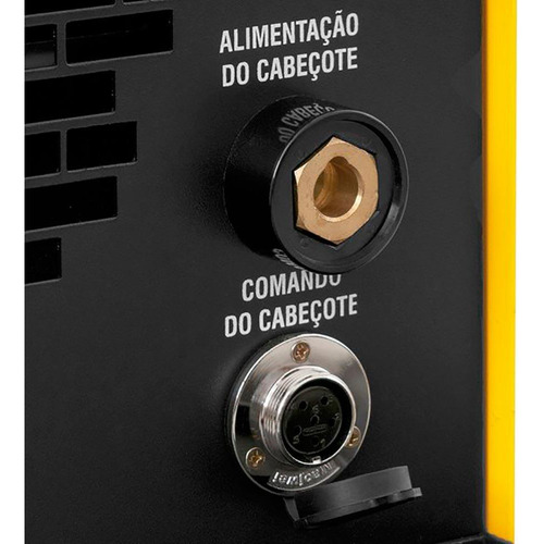 Máquina Para Solda Mig/mag Com Cabeçote Externo 400a Mm405e Cor Amarelo 220V