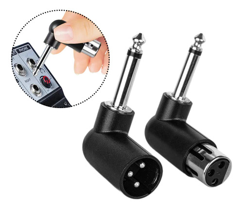 Adaptador Xlr Hembra De 3 Pines A Conector De 1/4"/6,35