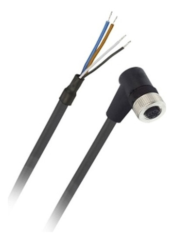 Cable Conector Hembra M12 4pin 5m De Sensores Telemecanique