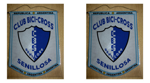 Banderin Mediano 27cm Club Bici-cross Senillosa
