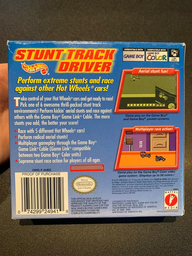 Hot Wheels: Stunt Track Driver Game Boy Color (Usado)