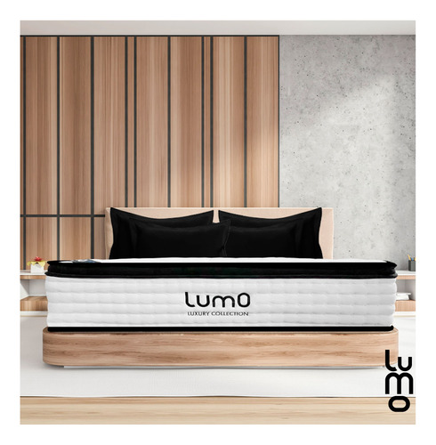 Colchon King Size Deluxe 32cm Eurotop Memory Foam Hibrido