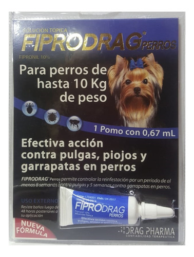 Dph Fiprodrag Perro Menos De 10 Kg #11-7010-01