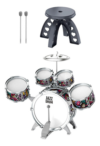 Juego De Batería De Jazz Para Niños, Kits De 5 En 1