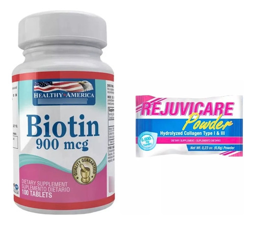 Biotina 900mcg + Colageno Sobre - Unidad a $361