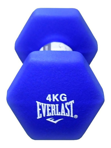 Mancuerna Everlast Recubierta En Vinilo 4kg Fija Rc Deportes