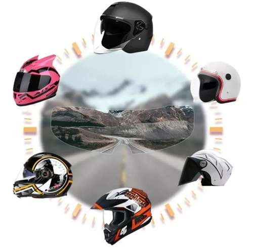 Pack Film Anti Lluvia Empaño Para Visor De Casco Moto Oregon