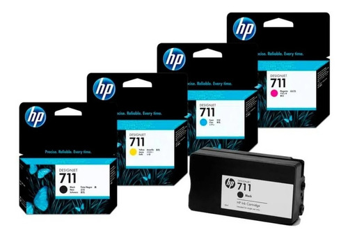 Tintas Hp 711 Negro 38 Ml + Hp 711 Color - Hp T120 T520