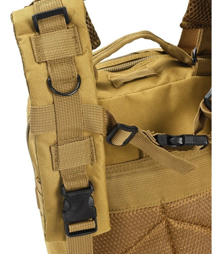 Mochila Tactica Molle Impermeable Camping Viaje Hombre Mujer Color Beige