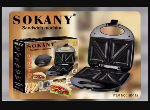 Maquina De Sandwichera Sokany Tostadora Para Panes