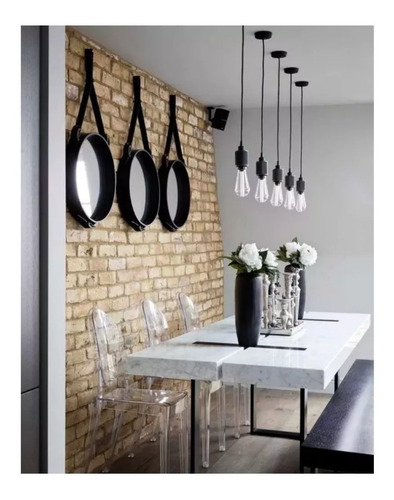 Imagen 6 de 9 de 3 Portalampara Vc + 3 Lampara Filamento + 3m Cable Textil