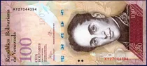 Comprar Billete 100 Bolívares Ay8 23 De Junio 2015 Simón Bolívar