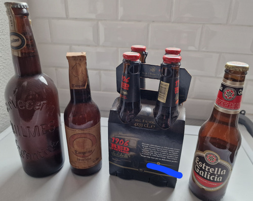 Coleccionistas. Lote Botellas De Cerveza. España Y Argentina (Usado)