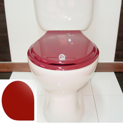Asiento Universal Para Sanitario Redondo, Vinotinto