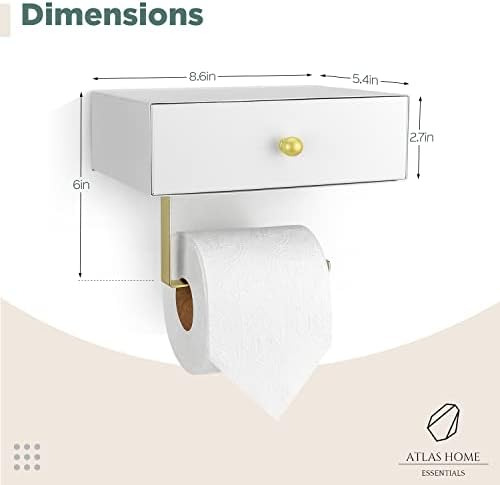 Atlas Home Portarrollos De Papel Higiénico Con Estante - Dis