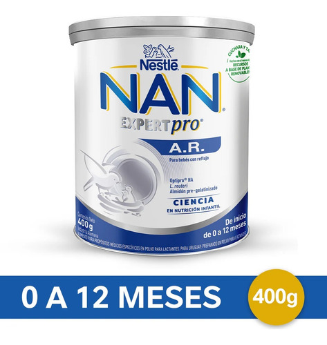 Leche De Fórmula En Polvo Nestlé Nan A.r. En Lata 400g